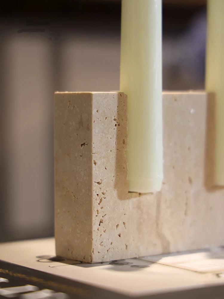 Marble Taper Candlestick Holder