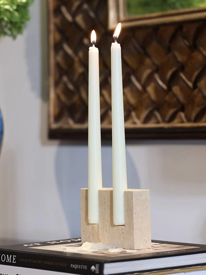 Marble Taper Candlestick Holder
